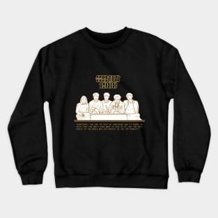 only people in the world who protect me are my people reply 1988 quote kdrama Crewneck Sweatshirt